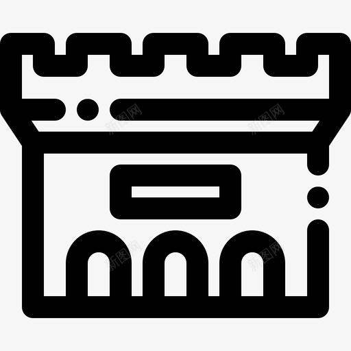 博物馆建筑城堡svg_新图网 https://ixintu.com 博物馆 建筑 城堡 画廊 历史 城市 元素 线性