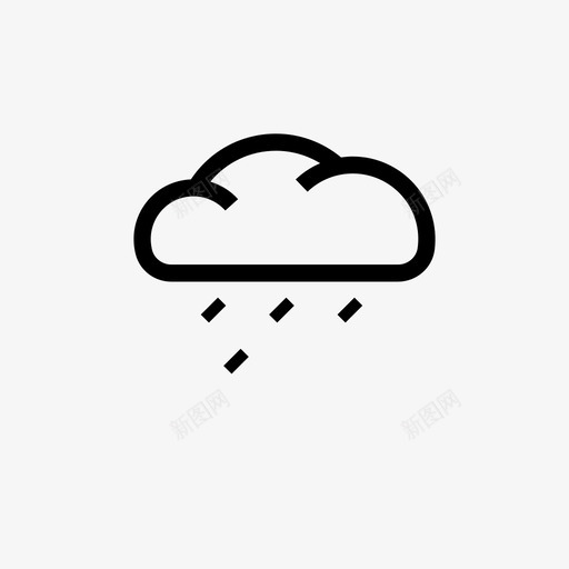 雨云冷svg_新图网 https://ixintu.com 雨云 冷雨 天气