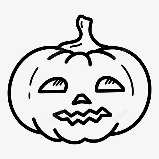 万圣节南瓜毛骨悚然杰克o灯笼svg_新图网 https://ixintu.com 万圣节 南瓜 恐怖 毛骨悚然 杰克 灯笼 线图 图标