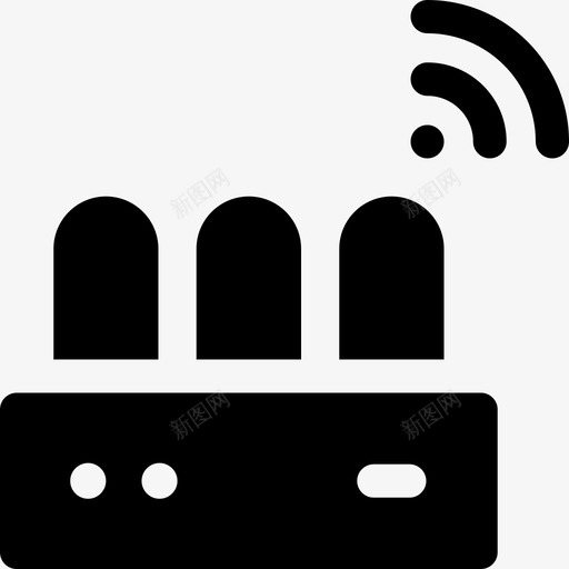 路由器smarthome25已填充svg_新图网 https://ixintu.com 路由器 填充