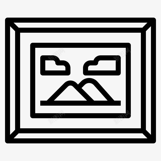 框架艺术画廊svg_新图网 https://ixintu.com 框架 艺术 画廊 图片 创意 轮廓 图标
