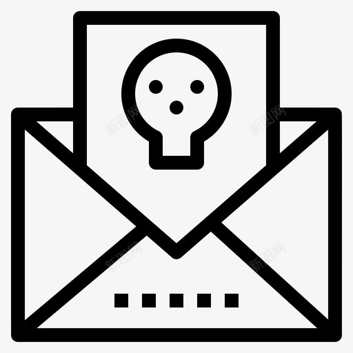 地址信封万圣节svg_新图网 https://ixintu.com 地址 信封 万圣节 恐怖 邮件