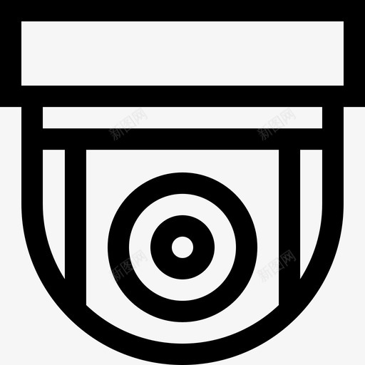 闭路电视摄像机domotics40线性svg_新图网 https://ixintu.com 闭路电视 摄像机 线性