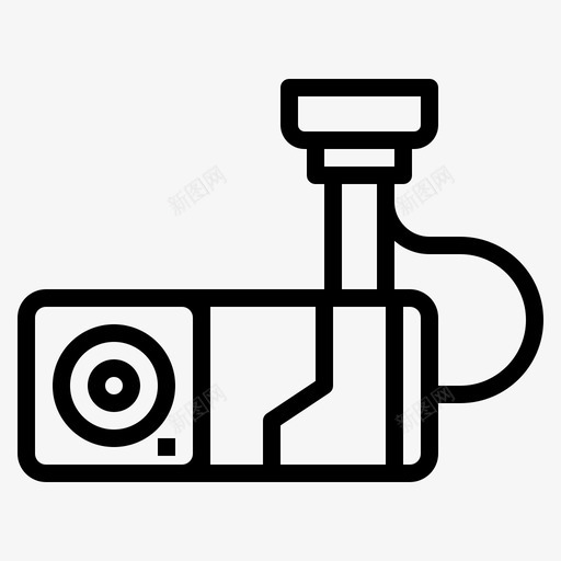 闭路电视小工具37线性svg_新图网 https://ixintu.com 闭路电视 小工 工具 线性