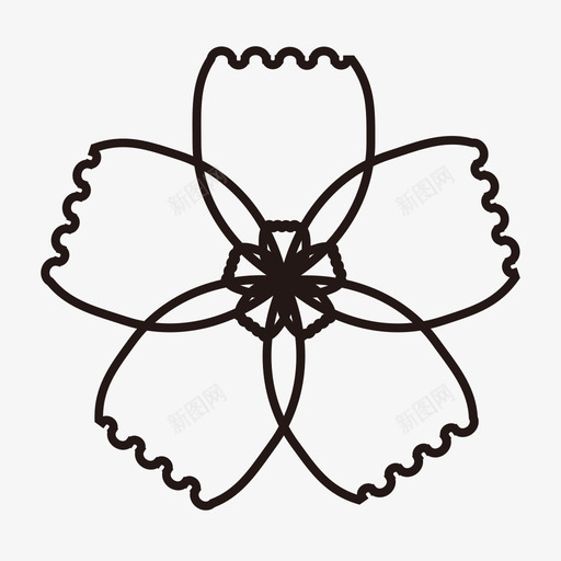 石竹花svg_新图网 https://ixintu.com 石竹花