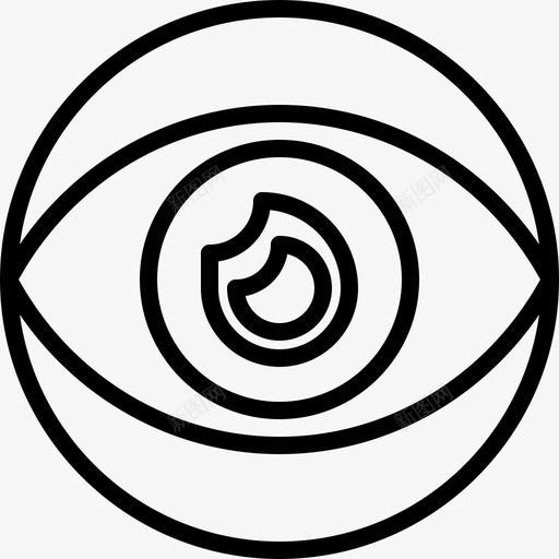 眼睛消防员17直线型svg_新图网 https://ixintu.com 眼睛 消防员 直线 线型