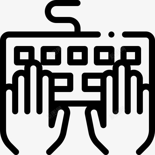 键盘文案60线性svg_新图网 https://ixintu.com 键盘 文案 线性