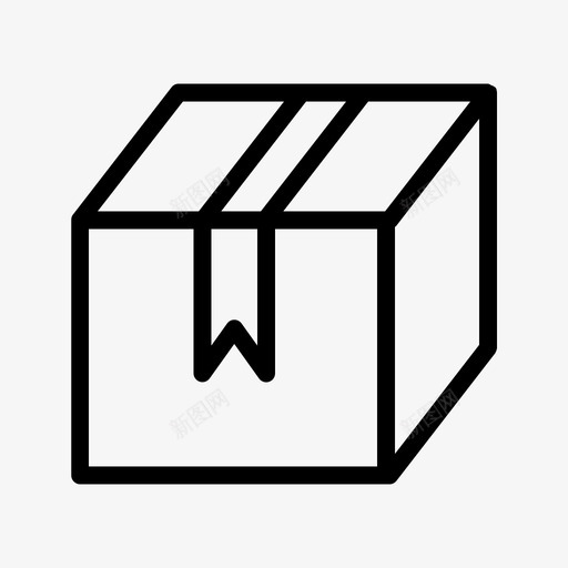 市场盒子纸箱svg_新图网 https://ixintu.com 市场 盒子 纸箱 交货 包装 轮廓
