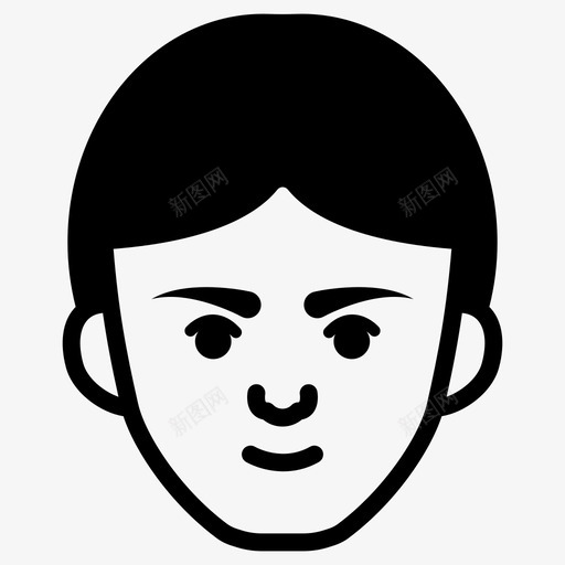 男子脸人脸化身svg_新图网 https://ixintu.com 男子 人脸 化身 男孩 表情 轮廓