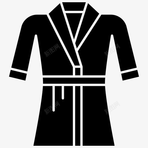 浴袍浴裙睡衣svg_新图网 https://ixintu.com 浴袍 浴裙 睡衣 礼服 浴衣 旅游 酒店 线图 图标