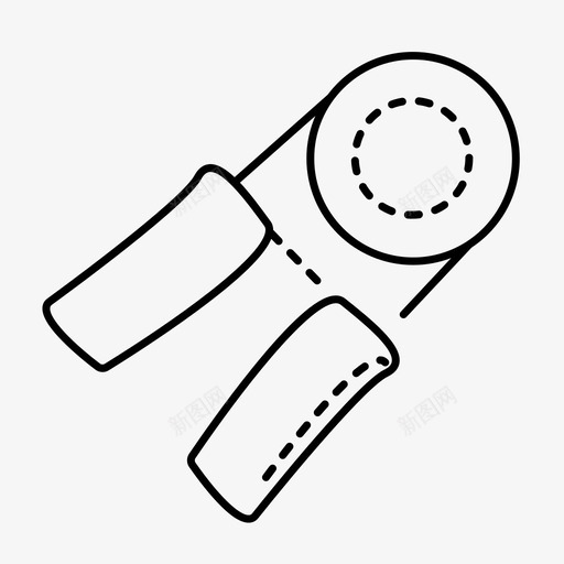 握力器svg_新图网 https://ixintu.com 握力 线性 扁平 单色