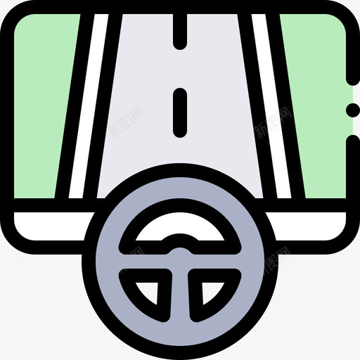 模拟器驾校43线性颜色svg_新图网 https://ixintu.com 模拟器 驾校 线性 颜色