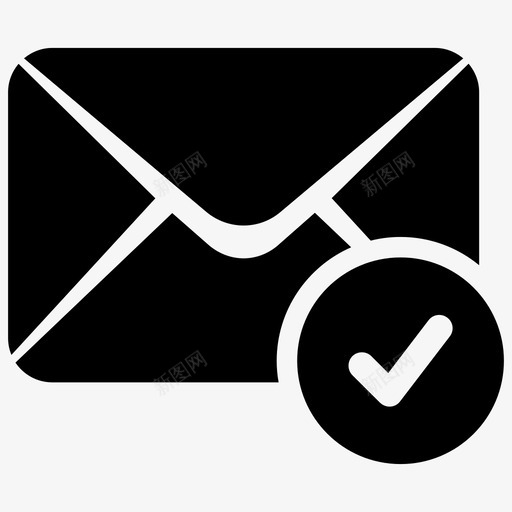 已验证邮件已批准邮件已审核邮件svg_新图网 https://ixintu.com 邮件 验证 审核 批准 网络 通信 字形 矢量 矢量图 图标
