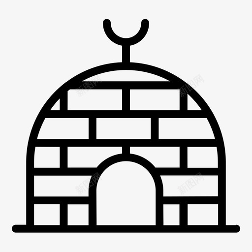 冬天凉爽爱斯基摩人svg_新图网 https://ixintu.com 冬天 凉爽 爱斯基摩人 房子 冰冰 冬季 轮廓