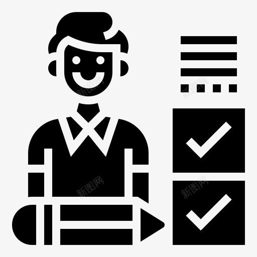 评估员检查表评估svg_新图网 https://ixintu.com 评估 检查表 检查 报告 保险 标志