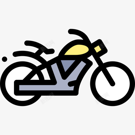 摩托车驾校43线性颜色svg_新图网 https://ixintu.com 摩托车 驾校 线性 颜色