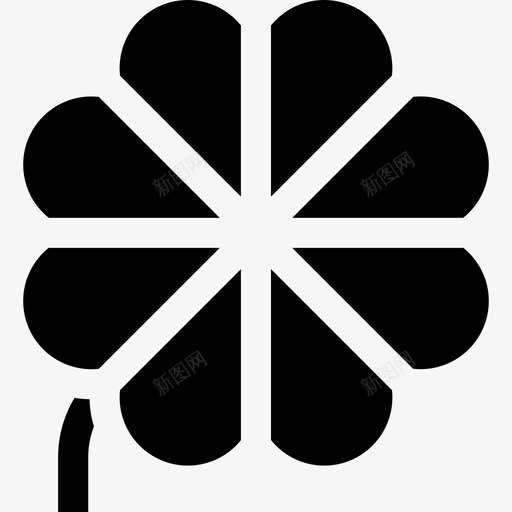 三叶草幸福40充满svg_新图网 https://ixintu.com 三叶 叶草 幸福 充满