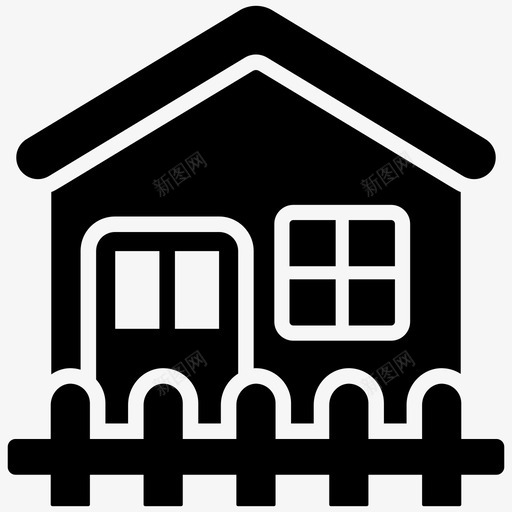 家住宿家园svg_新图网 https://ixintu.com 住宿 家园 房子 小屋家 生活 字形 矢量 矢量图 图标