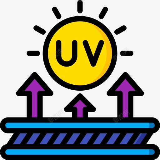 防紫外线织物纺织品1线性颜色svg_新图网 https://ixintu.com 防紫外线 织物 纺织品 线性 颜色
