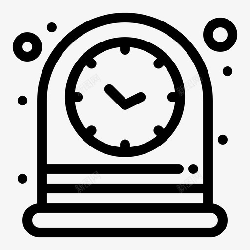 时钟桌子时间svg_新图网 https://ixintu.com 时钟 桌子 时间 手表 时间管理 粗体