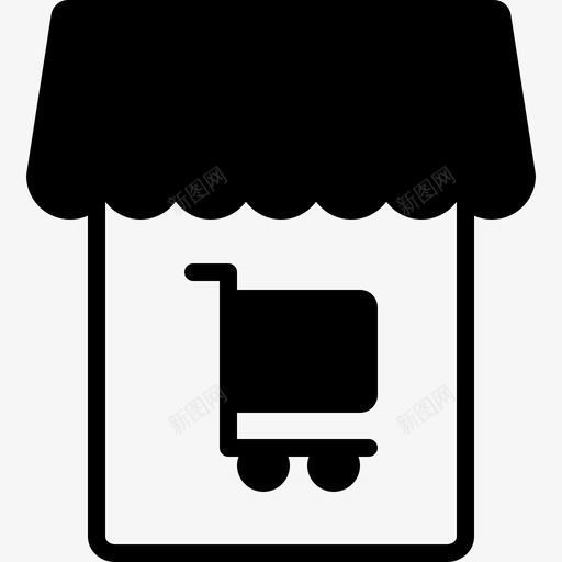 航运网上购物电子商务市场svg_新图网 https://ixintu.com 网上购物 航运 电子商务 市场 商店 思考 坚实