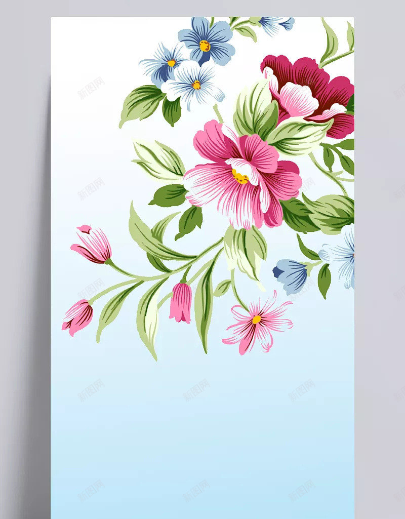 花样年华图长图渐变花纹阍者jpg设计背景_新图网 https://ixintu.com 花样年华 图长 渐变 花纹 阍者