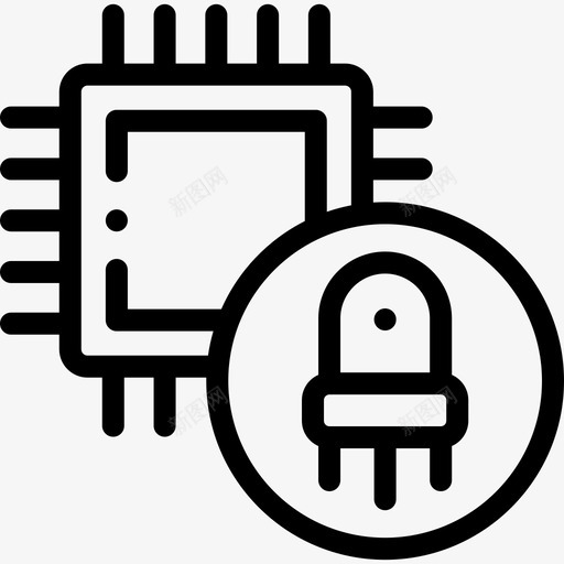 纳米技术人工智能110线性svg_新图网 https://ixintu.com 纳米技术 人工智能 线性