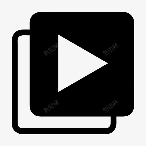 视频库列表svg_新图网 https://ixintu.com 视频 列表 媒体 电影 电影网 网络
