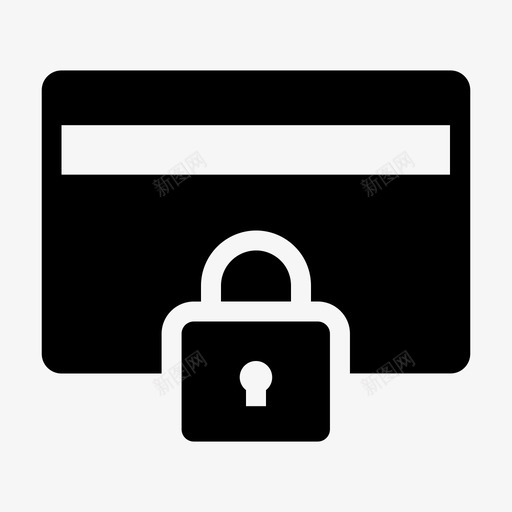 卡锁支付保护svg_新图网 https://ixintu.com 卡锁 支付 保护 安全 基本 图标