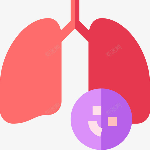 肺炎病毒传播1扁平svg_新图网 https://ixintu.com 肺炎 病毒 传播 扁平