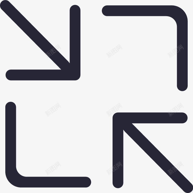 缩小小屏取消全屏图标iconpng_新图网 https://ixintu.com 缩小 小小 取消 全屏 图标