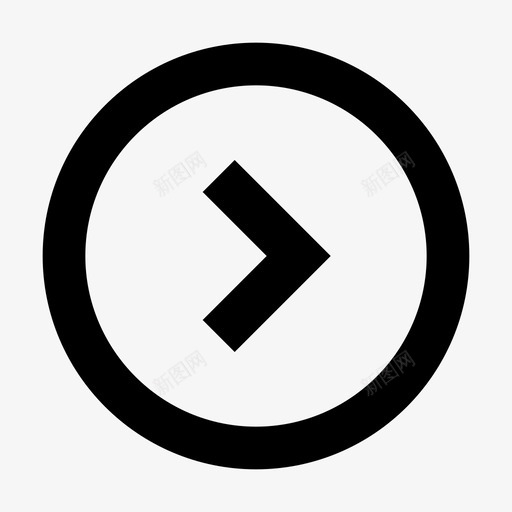 箭头圈右svg_新图网 https://ixintu.com 箭头 圈右