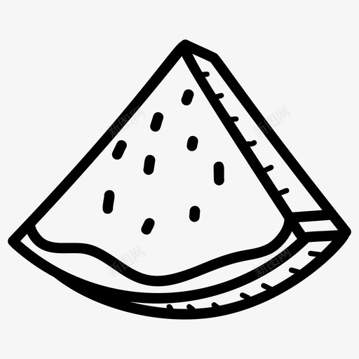 熟西瓜片食物水果svg_新图网 https://ixintu.com 瓜片 熟西 食物 水果 多汁 西瓜 饮料 手绘 图标