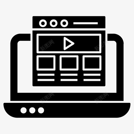 视频网站多媒体网站视频模板svg_新图网 https://ixintu.com 视频 网站 多媒体 模板 教程 网络视频 搜索引擎 优化 网络 固体 矢量