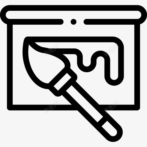 绘画平面设计师43线性svg_新图网 https://ixintu.com 绘画 平面 平面设计 设计师 线性