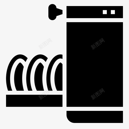洗碗机碗碟电器svg_新图网 https://ixintu.com 洗碗机 碗碟 电器 厨房 机器 家政 铭文