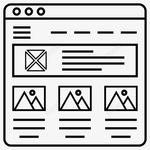 网页界面公司网站用户界面svg_新图网 https://ixintu.com 网页 界面 网站 用户界面 布局 公司 网页设计 流线 套件 向量 图标