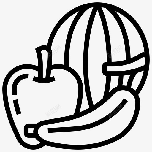 水果健康矿物质svg_新图网 https://ixintu.com 水果 健康 矿物质 素食 维生素