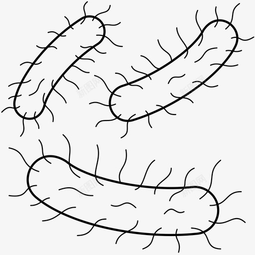 细菌微生物病原体svg_新图网 https://ixintu.com 细菌 微生物 病原体 病毒