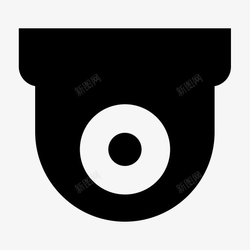天花板摄像头记录安全svg_新图网 https://ixintu.com 天花板 摄像头 记录 安全 监控 基本 图标