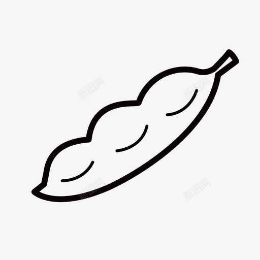毛豆svg_新图网 https://ixintu.com 毛豆 填充 线性 扁平 单色 精美 圆润