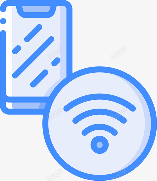 移动通讯41蓝色svg_新图网 https://ixintu.com 移动通讯 蓝色