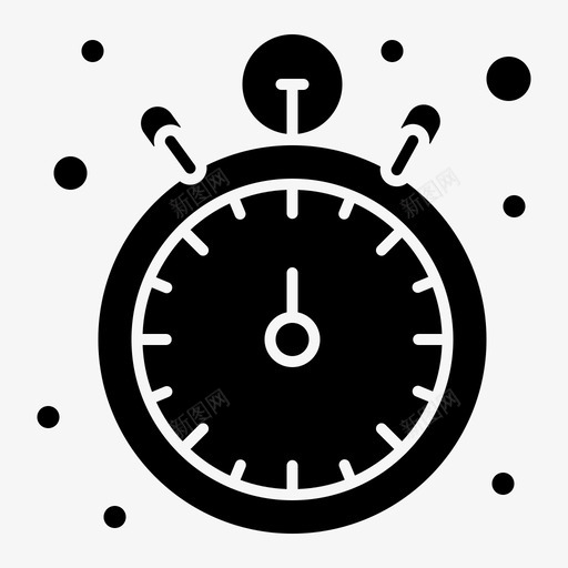 口袋怀表秒表svg_新图网 https://ixintu.com 口袋 怀表 秒表 计时器 时间管理 实心 字形