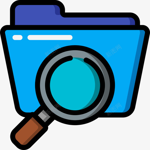 搜索文件和文件夹操作线颜色svg_新图网 https://ixintu.com 搜索 文件 文件夹 操作 颜色