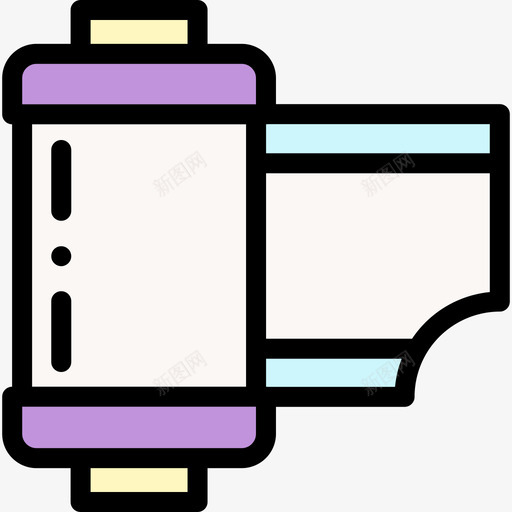 照相机胶卷摄像机和照相机9线性颜色svg_新图网 https://ixintu.com 照相机 胶卷 摄像机 线性 颜色