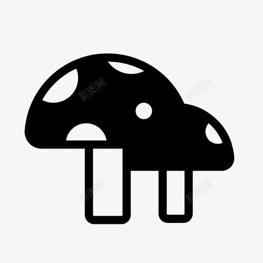 蘑菇花园收获svg_新图网 https://ixintu.com 蘑菇 花园 收获 自然 蔬菜 春天 固体
