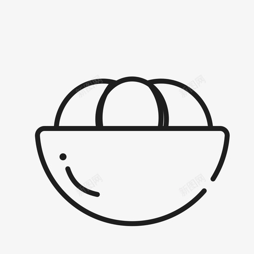 山竹svg_新图网 https://ixintu.com 山竹 水果