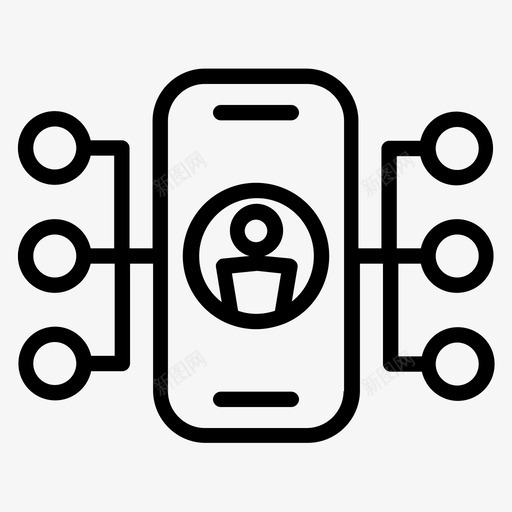 客户关系管理移动设备管理svg_新图网 https://ixintu.com 客户关系 管理 移动 设备管理