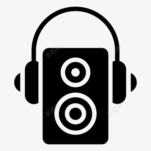 声音扬声器音频播放器硬件svg_新图网 https://ixintu.com 声音 扬声器 播放器 音乐 音频 硬件 系统 多媒体 字形 图标