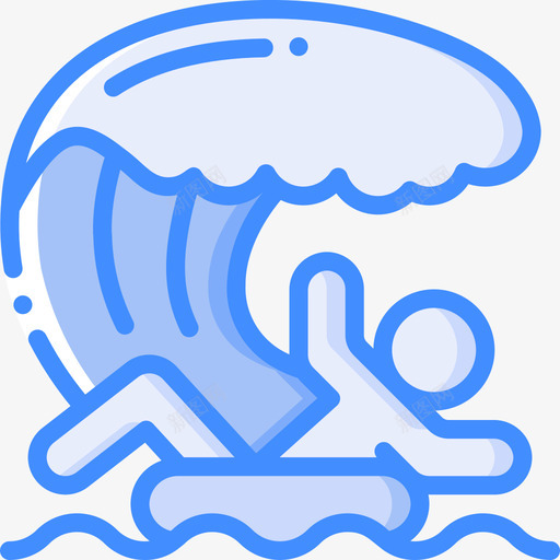 波浪水上公园44号蓝色svg_新图网 https://ixintu.com 波浪 水上 公园 蓝色